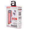 AIWA R-22RD taskuradio kuulokkeilla, punainen