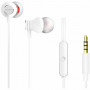 AIWA ESTM-50WT in-ear-stereokuulokkeet mikrofonilla, valkoiset