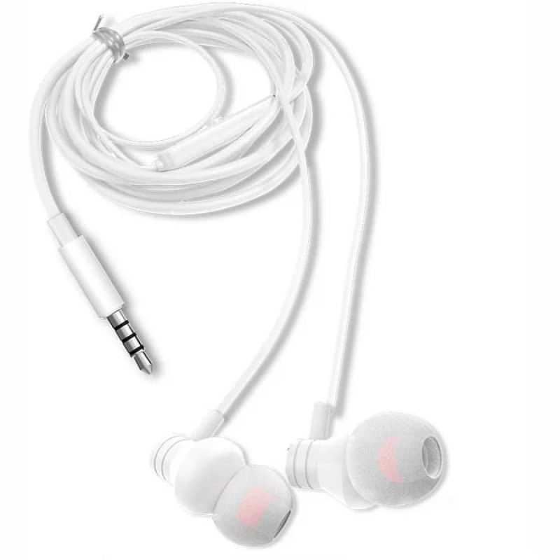 AIWA ESTM-50WT in-ear-stereokuulokkeet mikrofonilla, valkoiset
