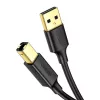 Ugreen US135 USB 2.0 A-B -tulostinkaapeli, kullattu, 1 m, musta