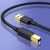 Ugreen US135 USB 2.0 A-B -tulostinkaapeli, kullattu, 1 m, musta