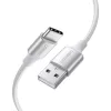 Ugreen US288 USB–USB-C-kaapeli, 3 m, valkoinen