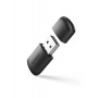 Ugreen kaksikaistainen ulkoinen USB-verkkosovitin, WiFi 11ac AC650, musta (CM448)