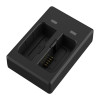 SJCAM C300 kahden paikan akkulaturi, micro USB- ja USB-C-portit, latauskaapeli mukana