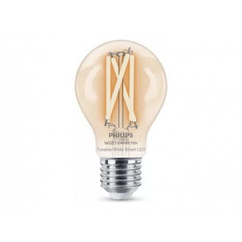 Philips Smart LED Filament A60 -lamppu (2 kpl), E27, 7 W, säädettävä valkoinen, Bluetooth, Wi-Fi