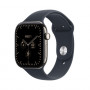 Apple Watch Series 12 GPS + Cellular 42 mm, luonnonvärinen titaanikotelo, laivastonsininen urheiluranneke, M/L
