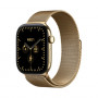Apple Watch Series 12 GPS + Cellular 42 mm, säteilevän kullan värinen titaanikotelo, säteilevän kullan värinen milanolaisranneke