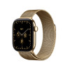 Apple Watch Series 12 GPS + Cellular 42 mm, säteilevän kullan värinen titaanikotelo, säteilevän kullan värinen milanolaisranneke