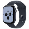 Apple Watch Series 12 GPS + Cellular 46 mm, yönsininen keraaminen kotelo, laivastonsininen urheiluranneke, M/L
