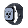 Apple Watch Series 12 GPS + Cellular 46 mm, yönsininen keraaminen kotelo, laivastonsininen urheiluranneke, M/L