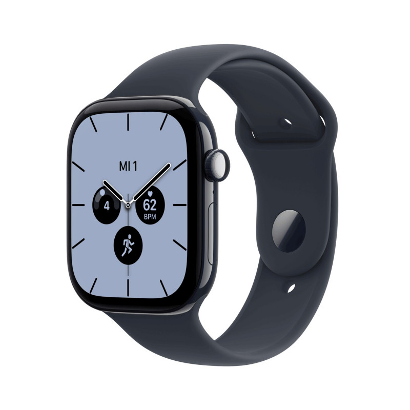 Apple Watch Series 12 GPS + Cellular 46 mm, yönsininen keraaminen kotelo, laivastonsininen urheiluranneke, M/L