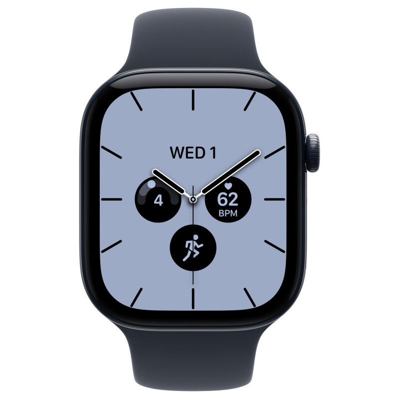 Apple Watch Series 12 GPS + Cellular 46 mm, yönsininen keraaminen kotelo, laivastonsininen urheiluranneke, M/L