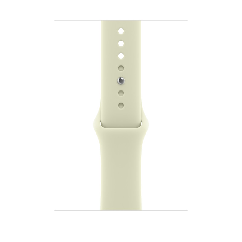 Apple MJW14ZM/A Apple Watch -urheiluranneke, 46 mm, vaalea agaavenvihreä, M/L