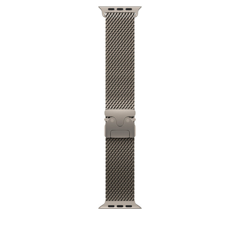 Apple MK0E4ZM/A Apple Watch -titaaninen milanolaisranneke, 49 mm, luonnollinen titaani, Large