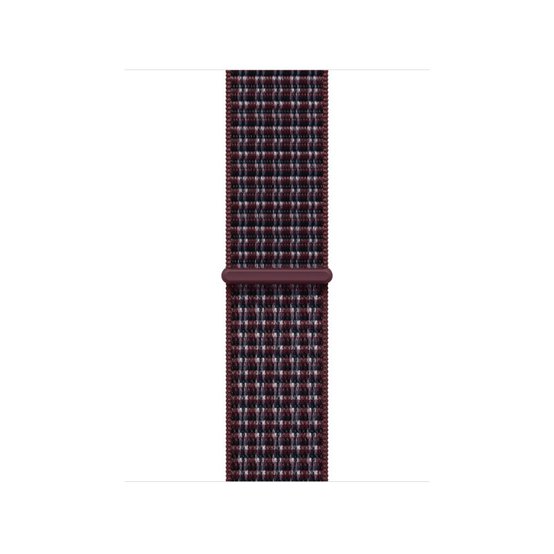 Apple MK7R4ZM/A Sport Loop -ranneke, 40 mm, viininpunainen ruudullinen