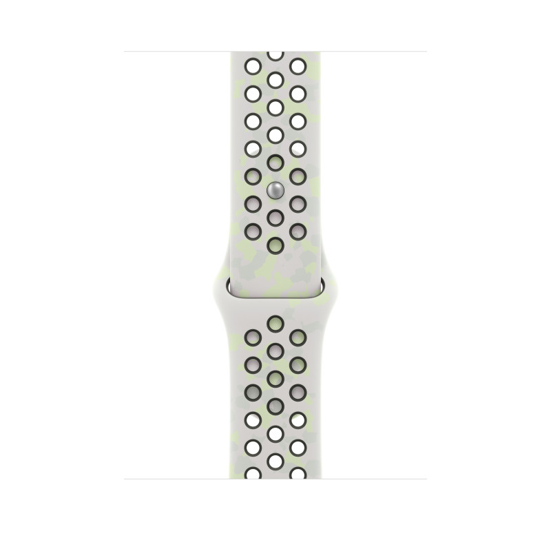 Apple Nike Sport Band -ranneke Apple Watch 46 mm -kellolle, Essential White, S/M, MKTQ4ZM/A