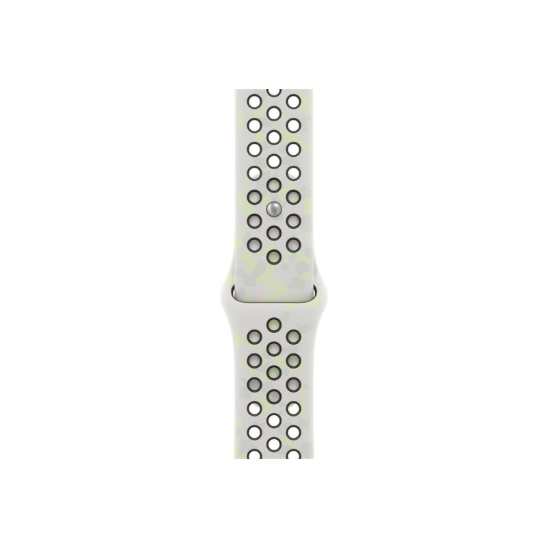Apple Nike Sport Band -ranneke Apple Watch 46 mm -kellolle, Essential White, S/M, MKTQ4ZM/A
