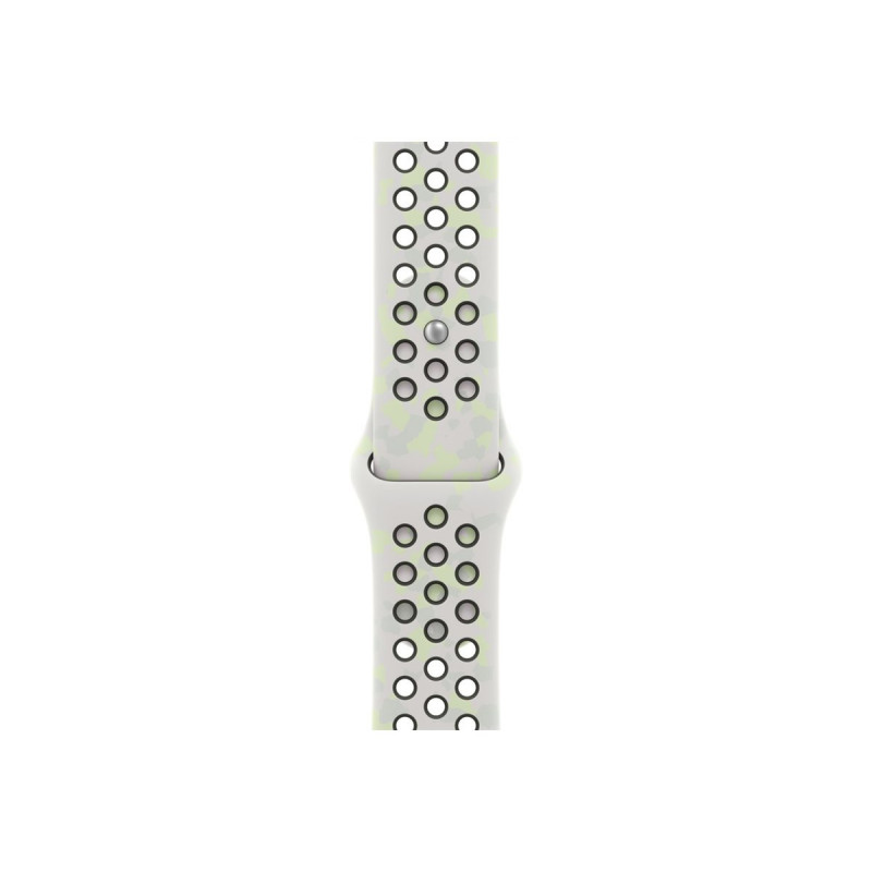 Apple Nike Sport Band -ranneke Apple Watch 46 mm -kellolle, Essential White, M/L, MKTR4ZM/A