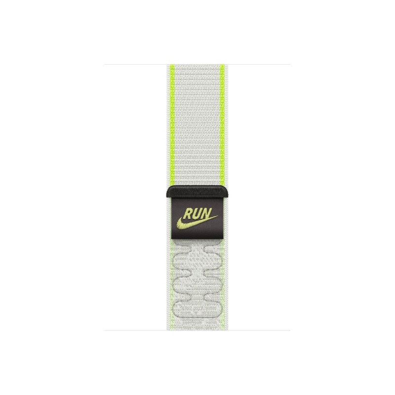 Apple Nike Sport Loop -ranneke Apple Watch 46 mm -kellolle, Essential White, MKV14ZM/A