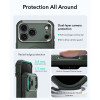 ESR Cyber Tough Kickstand MagSafe -suojakuori Apple iPhone 17 Pro / 18 Pro -puhelimelle, vihreä