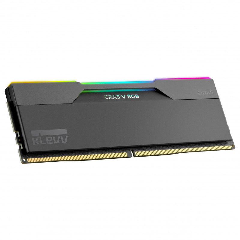 Klevv Cras V RGB KD5AGUA80-64B300G DDR5-6400 CL30 32 Gt (2 x 16 Gt) muistisarja, musta