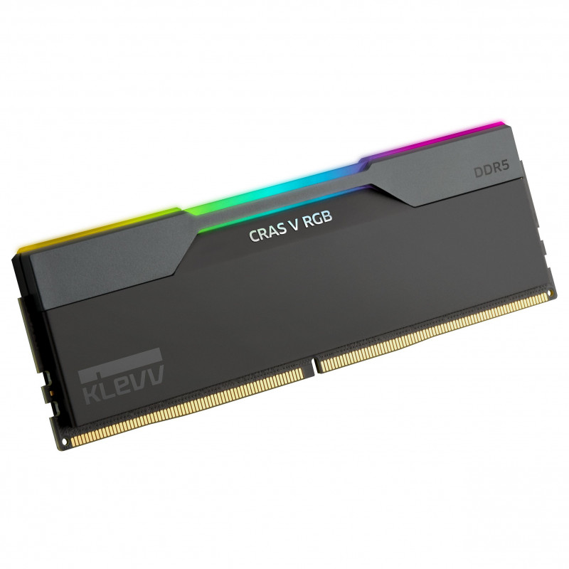 Klevv Cras V RGB KD5AGUA80-64B300G DDR5-6400 CL30 32 Gt (2 x 16 Gt) muistisarja, musta