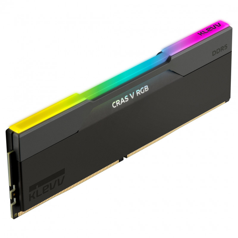 Klevv Cras V RGB KD5AGUA80-64B300G DDR5-6400 CL30 32 Gt (2 x 16 Gt) muistisarja, musta