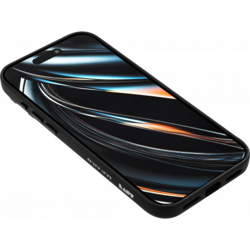 LAUT Lux Edge suojakuori Apple iPhone 18 Pro / 17 Pro -puhelimille, MagSafe, carbon black