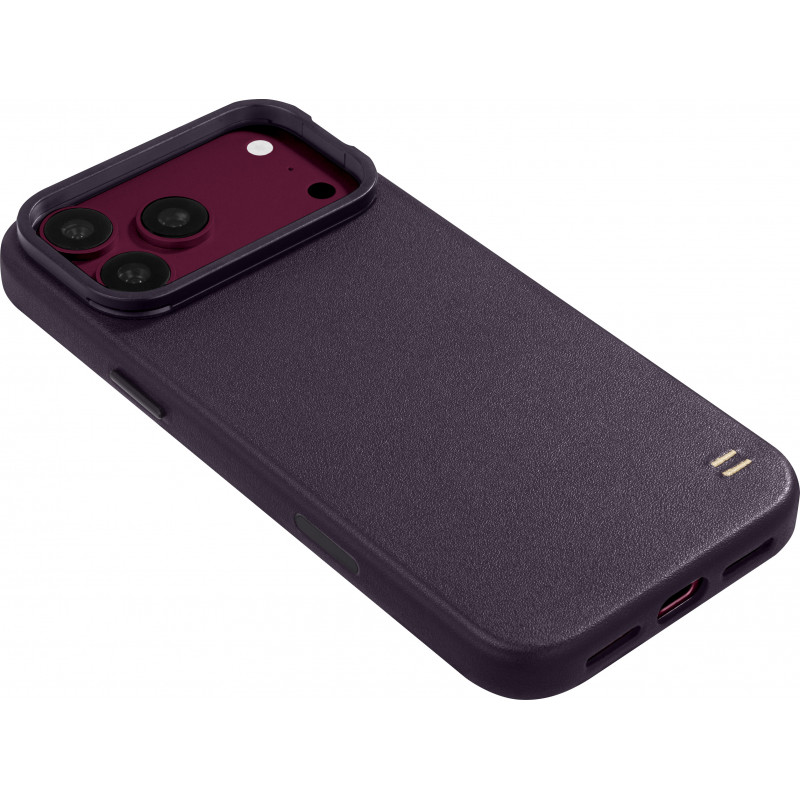 LAUT Lux Edge suojakuori Apple iPhone 18 Pro Max / 17 Pro Max -puhelimille, MagSafe, deep plum
