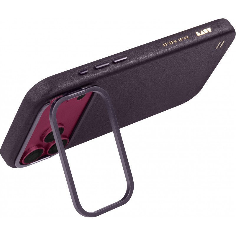 LAUT Lux Edge suojakuori Apple iPhone 18 Pro Max / 17 Pro Max -puhelimille, MagSafe, deep plum
