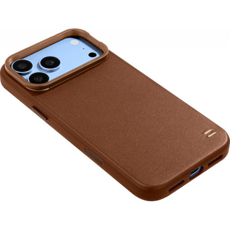 LAUT Lux Edge suojakuori Apple iPhone 18 Pro Max / 17 Pro Max -puhelimille, MagSafe, cocoa brown