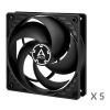 Arctic P12 ACFAN00135A kotelotuulettimet, 120 mm, 3-pin, mustat (5 kpl)