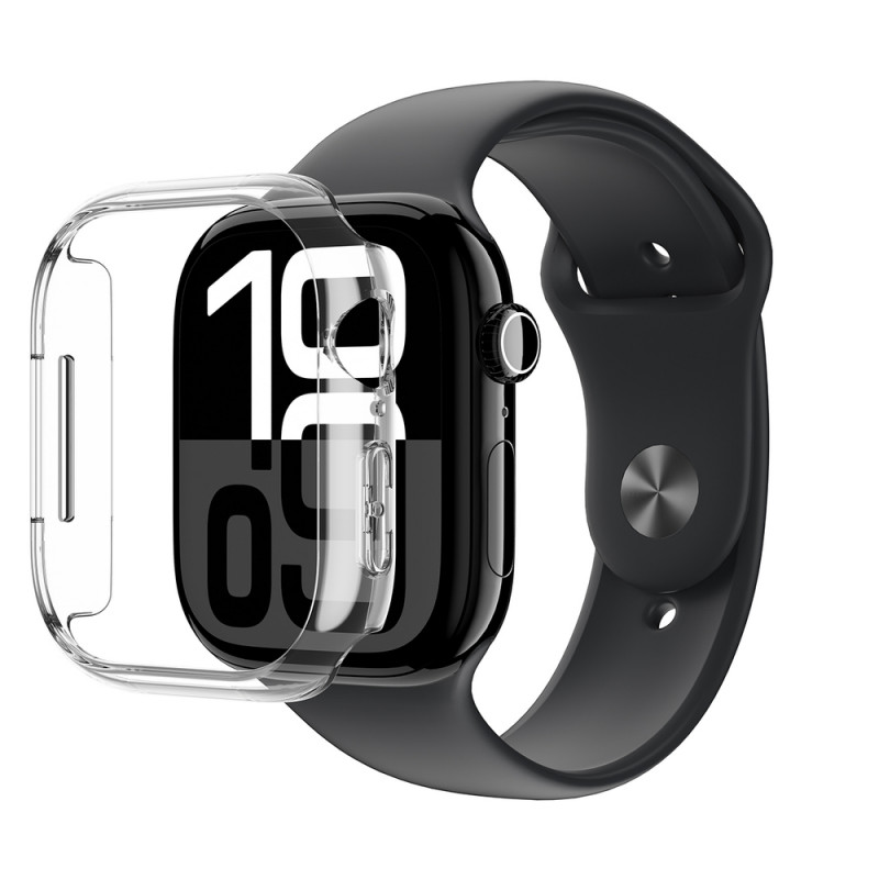 AmazingThing Minimal Case suojakotelo Apple Watch 46 mm -kellolle, läpinäkyvä