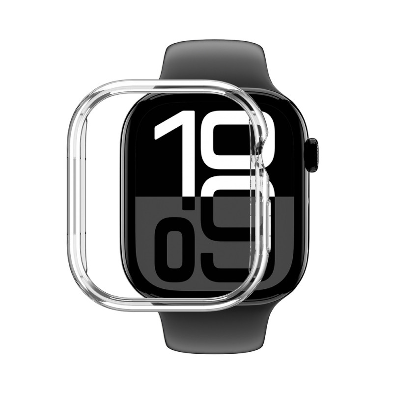 AmazingThing Minimal Case suojakotelo Apple Watch 46 mm -kellolle, läpinäkyvä