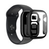 AmazingThing Radix Glass suojakotelo Apple Watch 42 mm -kellolle, karkaistu lasi, musta