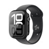 AmazingThing Radix Glass suojakotelo Apple Watch 42 mm -kellolle, karkaistu lasi, musta