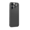 AmazingThing AR Aluminum 3 Lens Glass kameran linssinsuoja kehyksellä iPhone 16 Pro / 16 Pro Max -puhelimille, musta