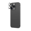 AmazingThing AR Aluminum 3 Lens Glass kameran linssinsuoja kehyksellä iPhone 16 Pro / 16 Pro Max -puhelimille, musta