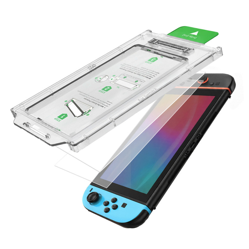 AmazingThing Radix Full Glass karkaistu lasi Nintendo Switch 2:lle (2 kpl)
