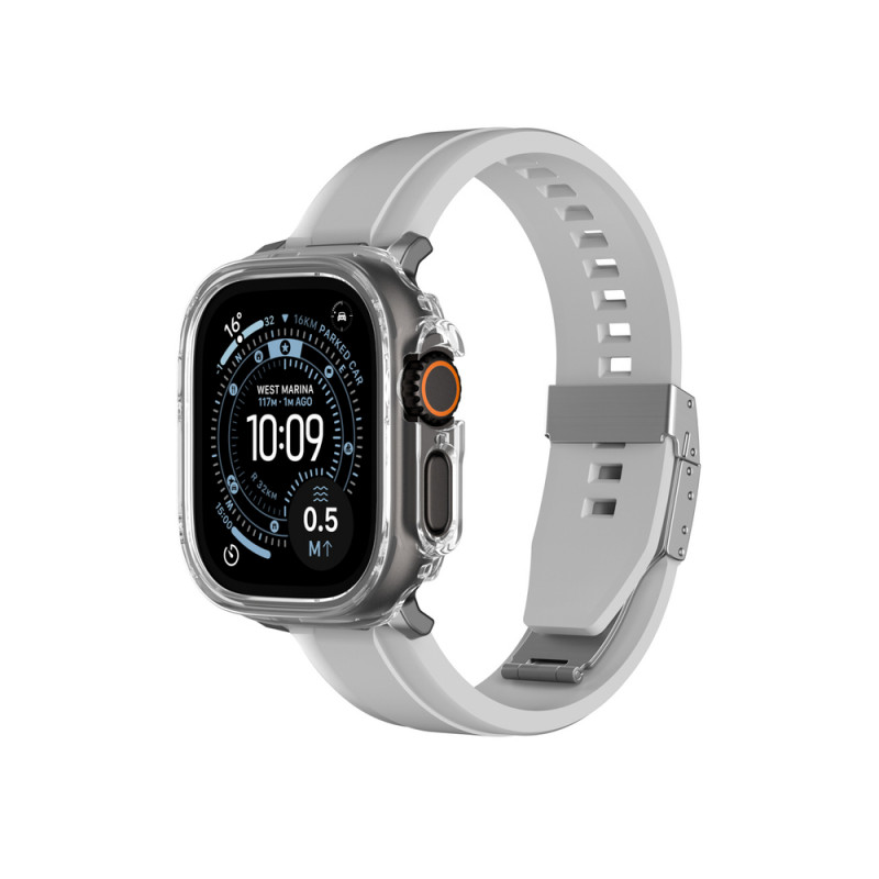 AmazingThing Minimal suojakuori Apple Watch Ultra 3 / Ultra 4 49 mm -kellolle, kirkas