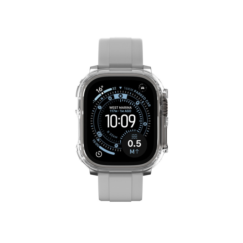 AmazingThing Minimal suojakuori Apple Watch Ultra 3 / Ultra 4 49 mm -kellolle, kirkas