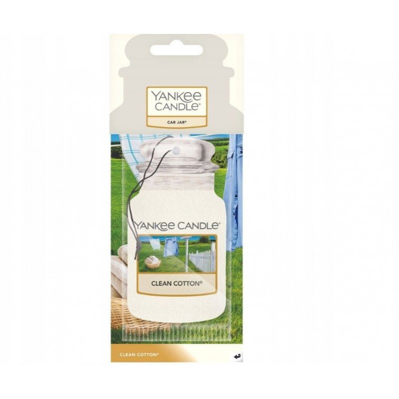 Yankee Candle Clean Cotton riippuva autoilmanraikastin