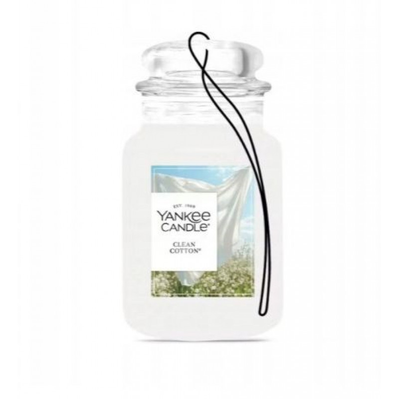 Yankee Candle Clean Cotton riippuva autoilmanraikastin, bonuspakkaus
