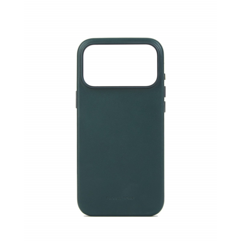 Mujjo Troubadour nahkakotelo Apple iPhone 18 Pro Max / 17 Pro Max, MagSafe, obsidiaaninvihreä