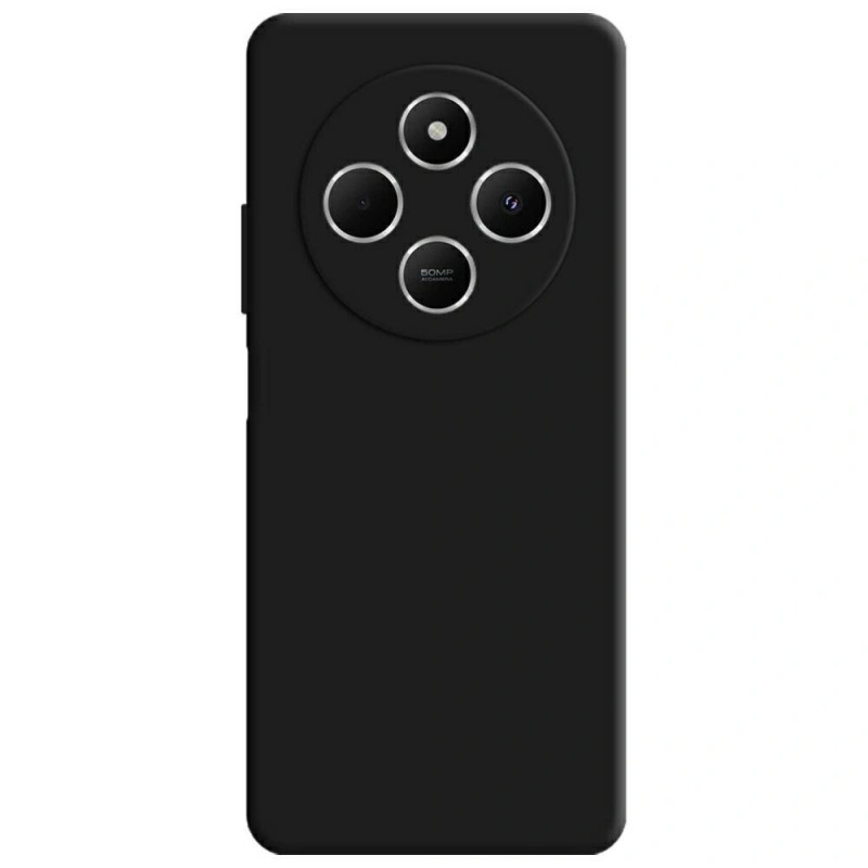 3MK Silicone Case silikonikuori Xiaomi Redmi 14C / Redmi A4 5G -puhelimille, musta