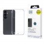 3mk Just20g Clear Case -suojakuori Samsung Galaxy S25 -puhelimelle, läpinäkyvä