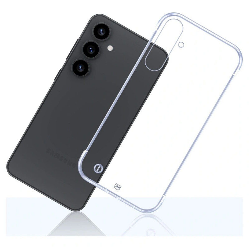 3mk Just20g Clear Case -suojakuori Samsung Galaxy S25+ -puhelimelle, läpinäkyvä
