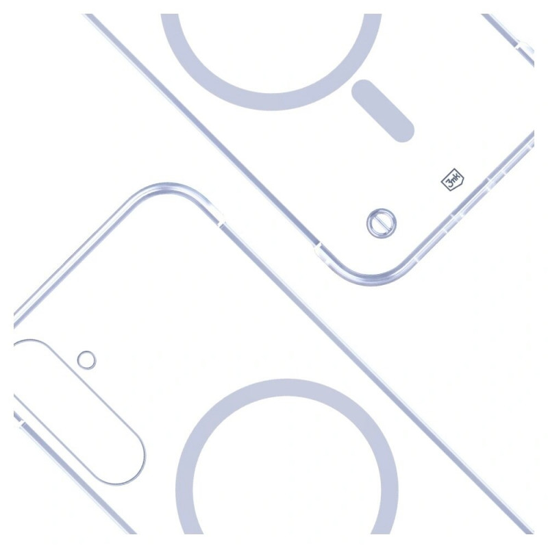 3mk Just20g MagCase -suojakuori Samsung Galaxy S25 -puhelimelle, läpinäkyvä