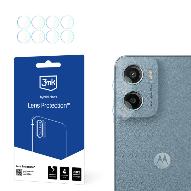 3MK Lens Protection kameran linssinsuoja Motorola Moto E15 (4 kpl)