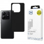 3MK Matt Case suojakuori Xiaomi Redmi Note 14 4G -puhelimelle, mattamusta